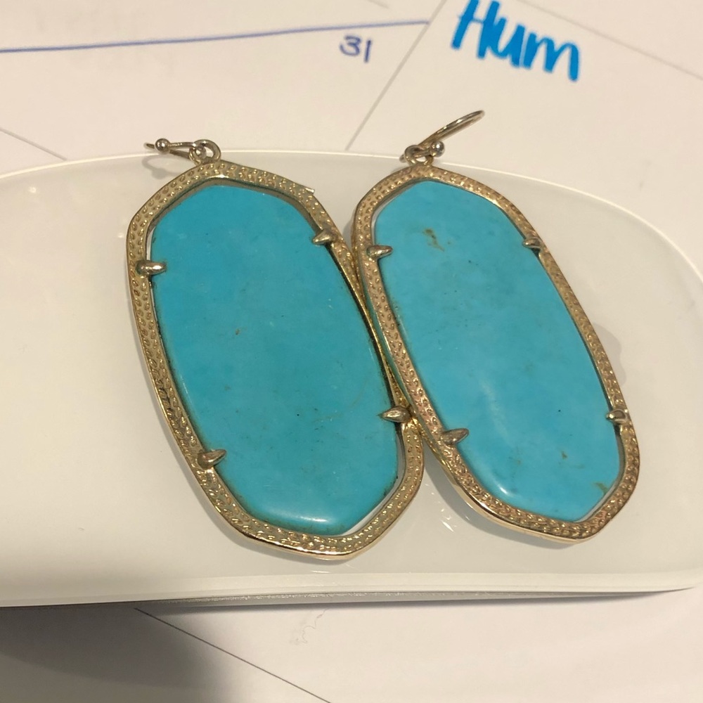Kendra Scott turquoise earrings